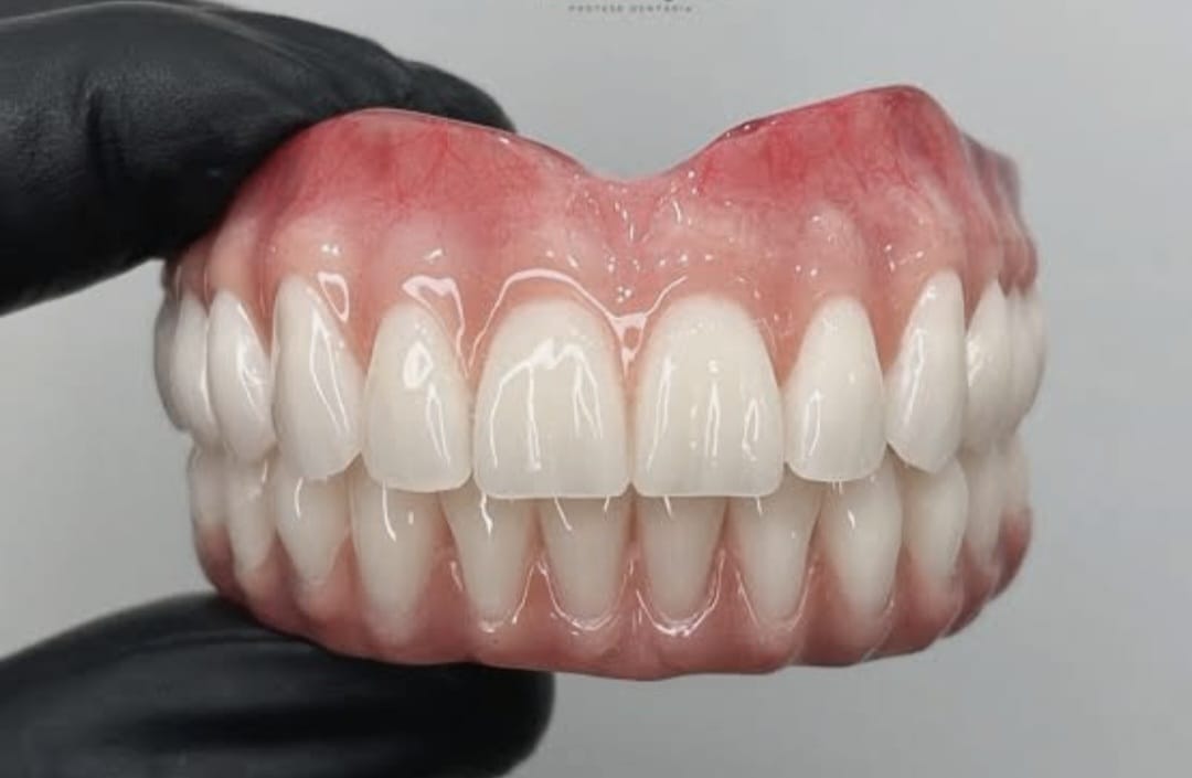 Resultado real de dentadura confeccionada pela Odonto Plenna